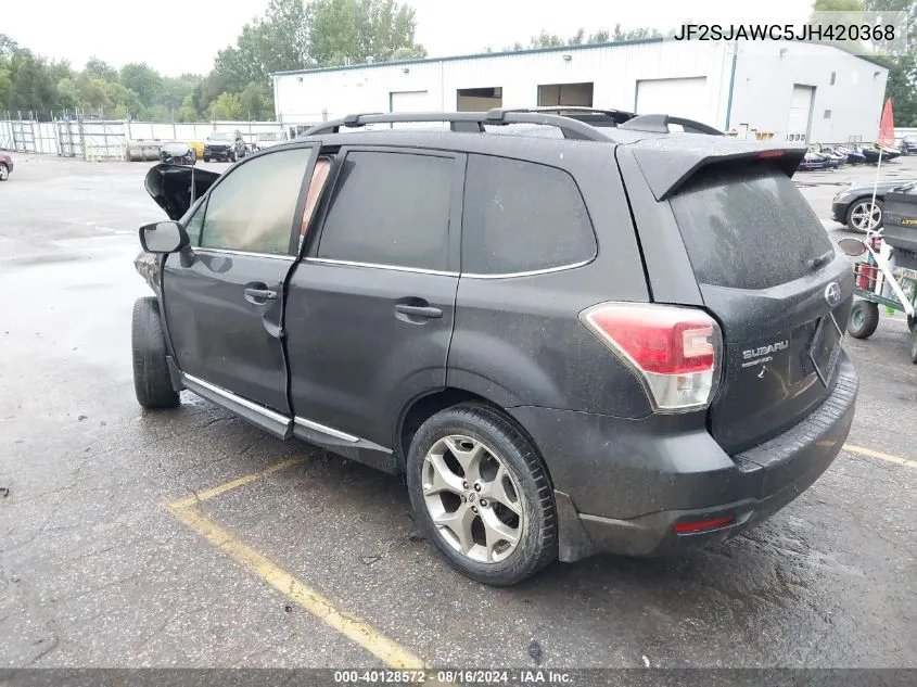 2018 Subaru Forester 2.5I Touring VIN: JF2SJAWC5JH420368 Lot: 40128572