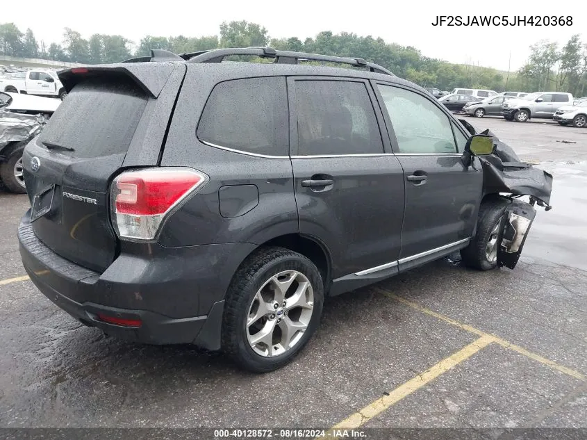 2018 Subaru Forester 2.5I Touring VIN: JF2SJAWC5JH420368 Lot: 40128572