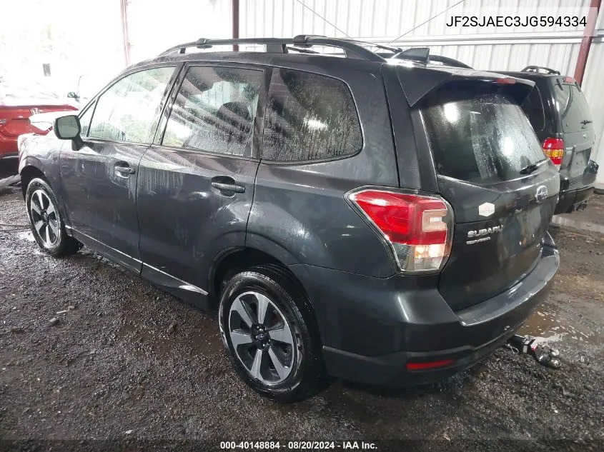 JF2SJAEC3JG594334 2018 Subaru Forester 2.5I Premium