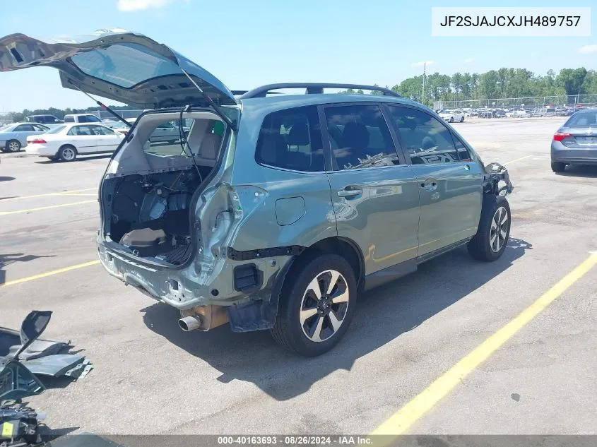 2018 Subaru Forester 2.5I Limited VIN: JF2SJAJCXJH489757 Lot: 40163693