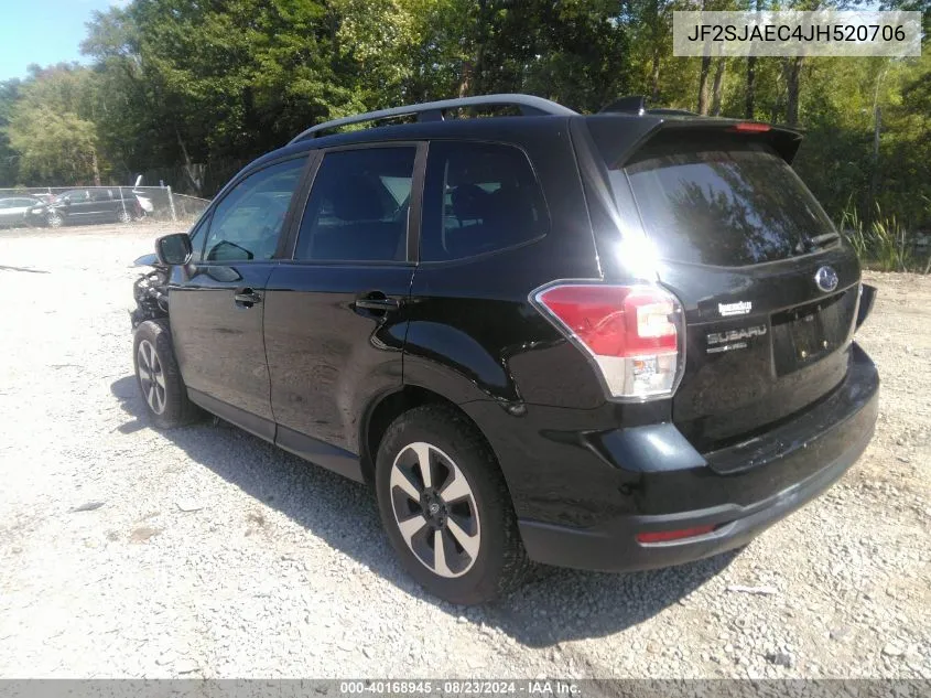 2018 Subaru Forester 2.5I Premium VIN: JF2SJAEC4JH520706 Lot: 40168945