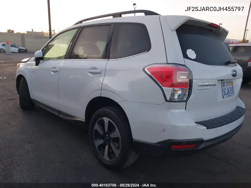 JF2SJARC0JH455797 2018 Subaru Forester 2.5I Limited