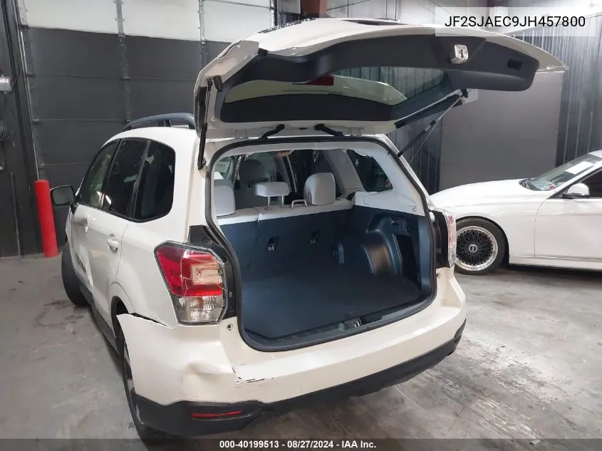 2018 Subaru Forester 2.5I Premium VIN: JF2SJAEC9JH457800 Lot: 40199513