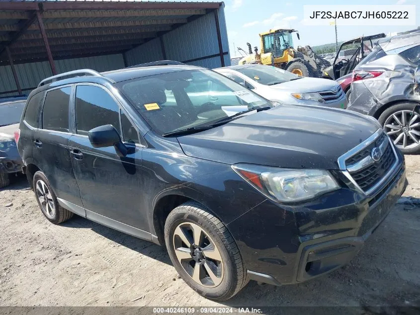 2018 Subaru Forester 2.5I VIN: JF2SJABC7JH605222 Lot: 40246109