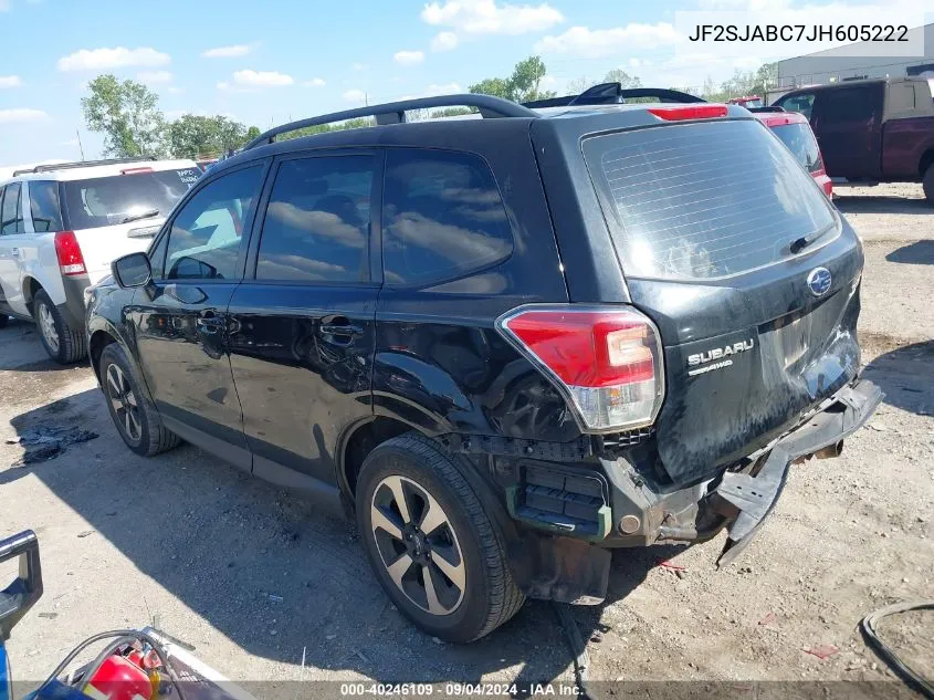 2018 Subaru Forester 2.5I VIN: JF2SJABC7JH605222 Lot: 40246109