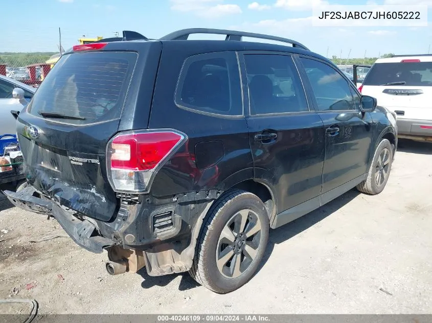 2018 Subaru Forester 2.5I VIN: JF2SJABC7JH605222 Lot: 40246109