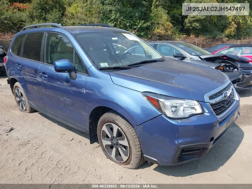 JF2SJAEC2JH547497 2018 Subaru Forester 2.5I Premium