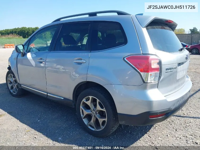 2018 Subaru Forester 2.5I Touring VIN: JF2SJAWC0JH511726 Lot: 40337451