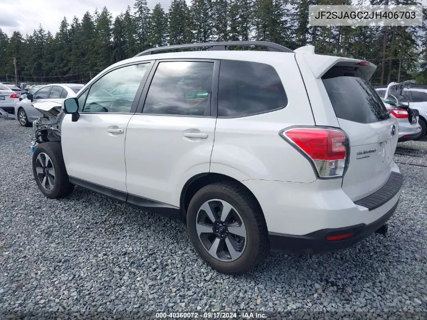 JF2SJAGC2JH406703 2018 Subaru Forester 2.5I Premium