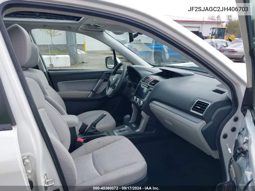 JF2SJAGC2JH406703 2018 Subaru Forester 2.5I Premium