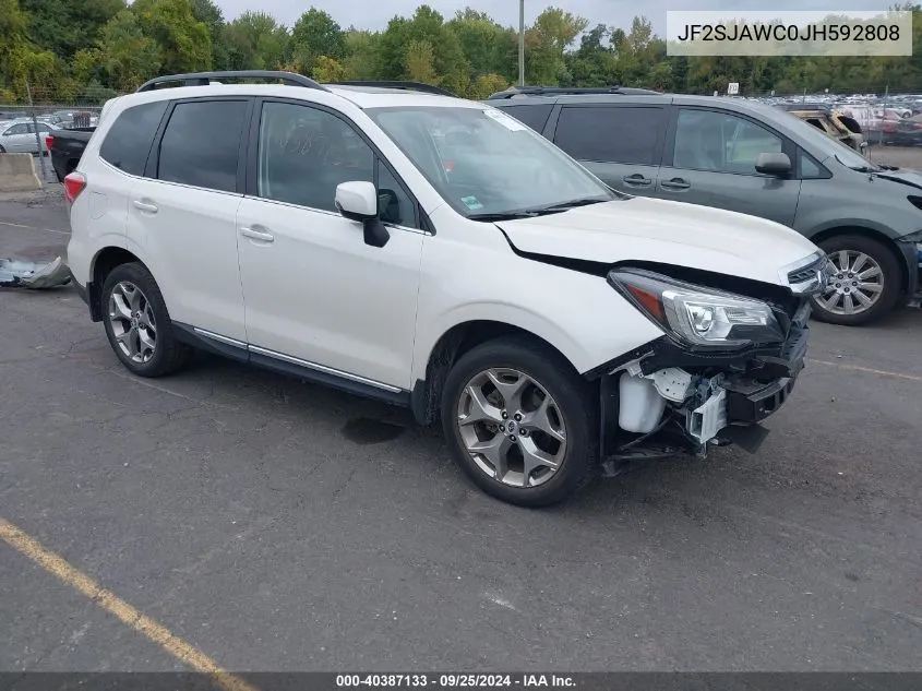 2018 Subaru Forester 2.5I Touring VIN: JF2SJAWC0JH592808 Lot: 40387133