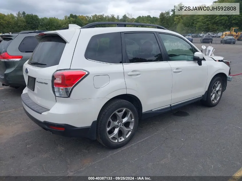 2018 Subaru Forester 2.5I Touring VIN: JF2SJAWC0JH592808 Lot: 40387133