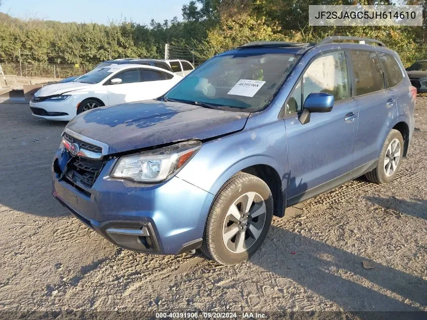 2018 Subaru Forester 2.5I Premium VIN: JF2SJAGC5JH614610 Lot: 40391908