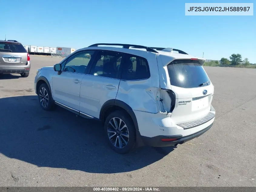 2018 Subaru Forester 2.0Xt Touring VIN: JF2SJGWC2JH588987 Lot: 40398402