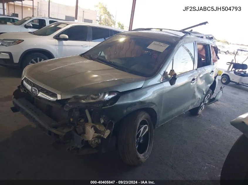 2018 Subaru Forester 2.5I VIN: JF2SJABC5JH504793 Lot: 40405847