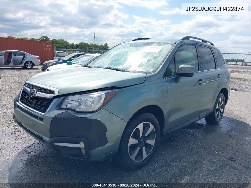 2018 Subaru Forester 2.5I Limited VIN: JF2SJAJC9JH422874 Lot: 40413538