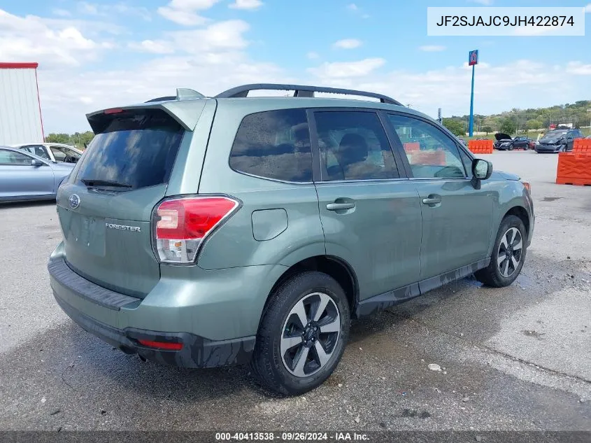 2018 Subaru Forester 2.5I Limited VIN: JF2SJAJC9JH422874 Lot: 40413538