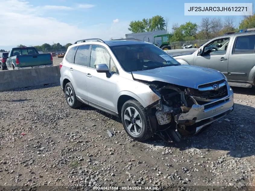 2018 Subaru Forester 2.5I Limited VIN: JF2SJARC3JH612271 Lot: 40421584