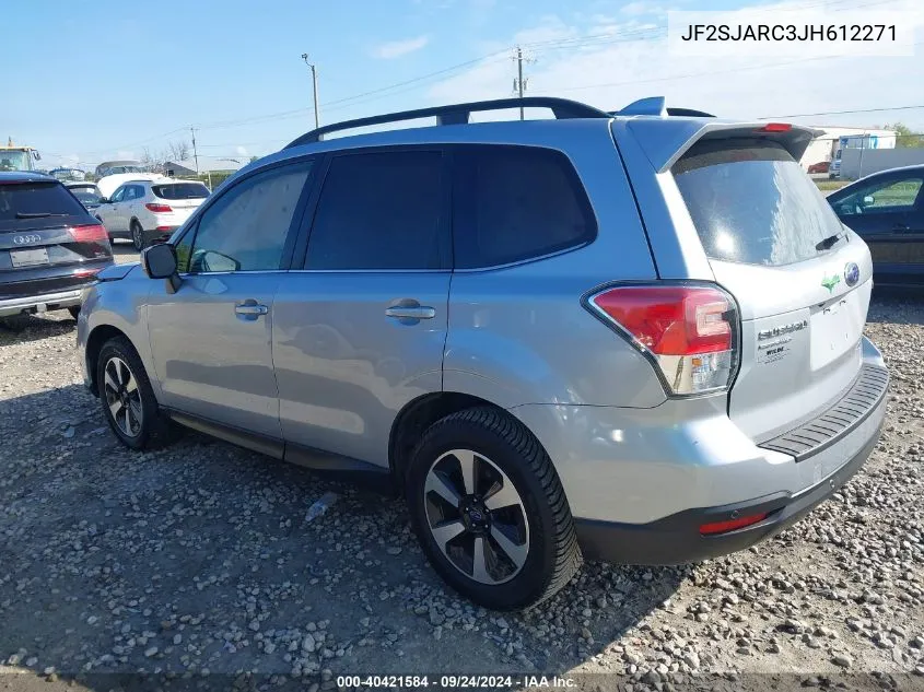 2018 Subaru Forester 2.5I Limited VIN: JF2SJARC3JH612271 Lot: 40421584