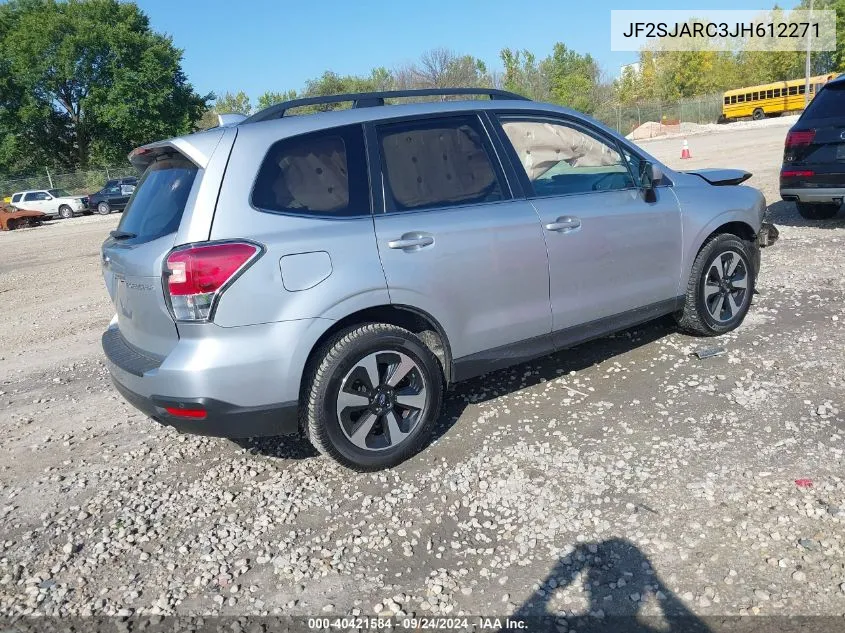 2018 Subaru Forester 2.5I Limited VIN: JF2SJARC3JH612271 Lot: 40421584