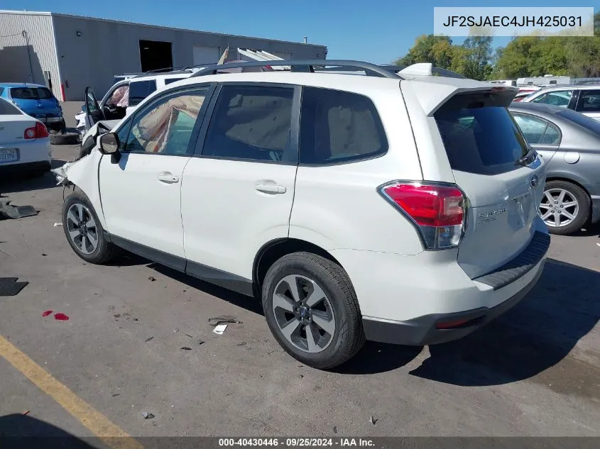 2018 Subaru Forester 2.5I Premium VIN: JF2SJAEC4JH425031 Lot: 40430446