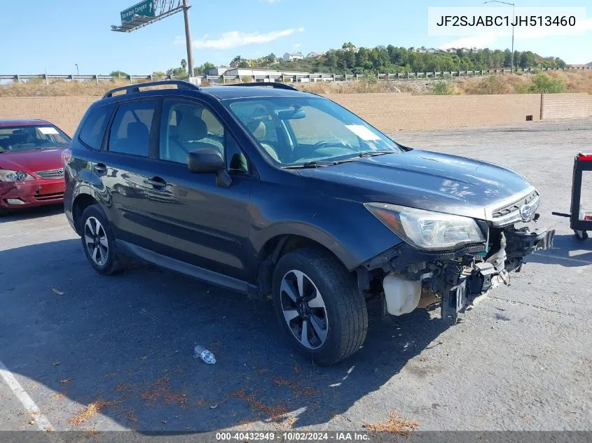 2018 Subaru Forester 2.5I VIN: JF2SJABC1JH513460 Lot: 40432949