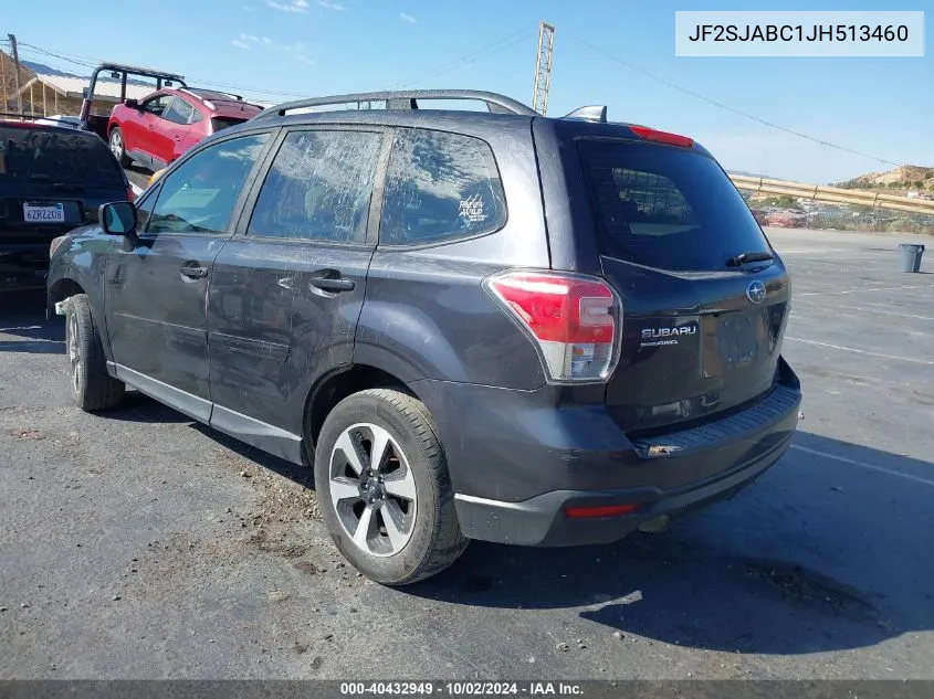 2018 Subaru Forester 2.5I VIN: JF2SJABC1JH513460 Lot: 40432949