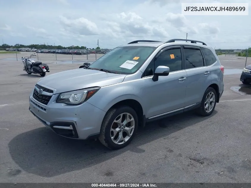 2018 Subaru Forester 2.5I Touring VIN: JF2SJAWCXJH489699 Lot: 40440464