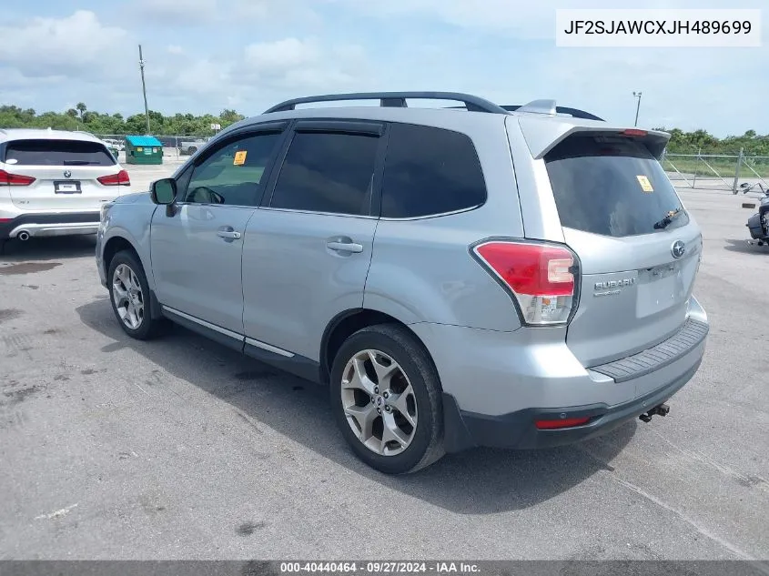 2018 Subaru Forester 2.5I Touring VIN: JF2SJAWCXJH489699 Lot: 40440464