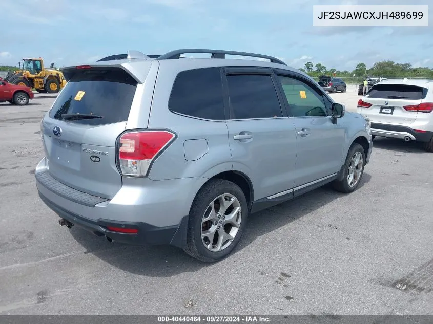 2018 Subaru Forester 2.5I Touring VIN: JF2SJAWCXJH489699 Lot: 40440464