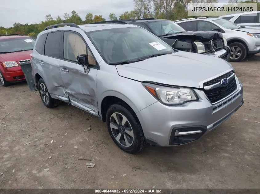 2018 Subaru Forester 2.5I Premium VIN: JF2SJAEC2JH424685 Lot: 40444032