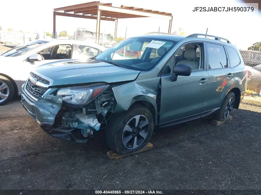 2018 Subaru Forester 2.5I VIN: JF2SJABC7JH590379 Lot: 40445965