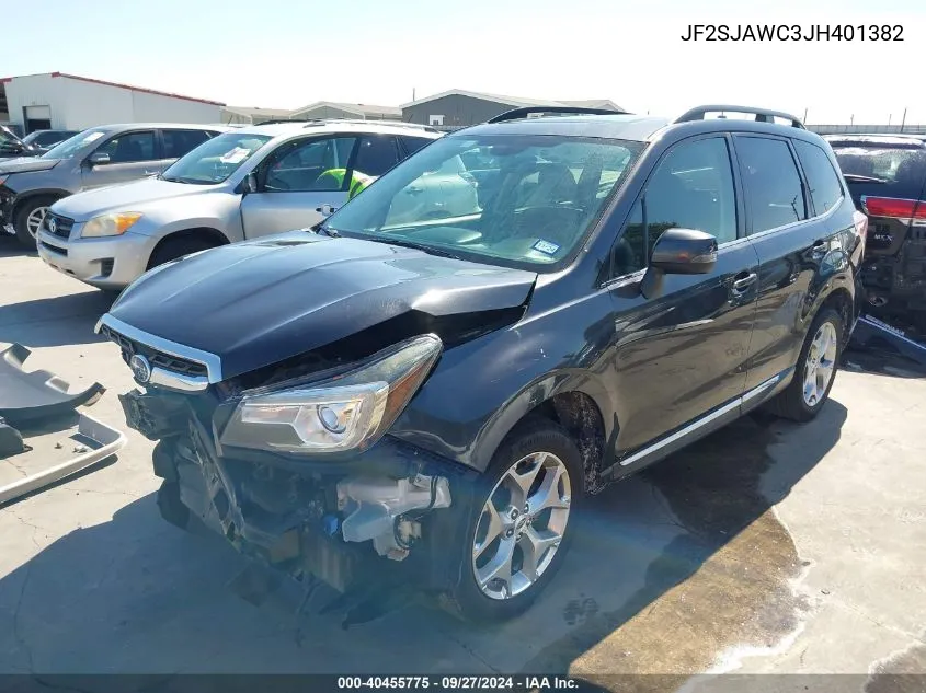 2018 Subaru Forester 2.5I Touring VIN: JF2SJAWC3JH401382 Lot: 40455775