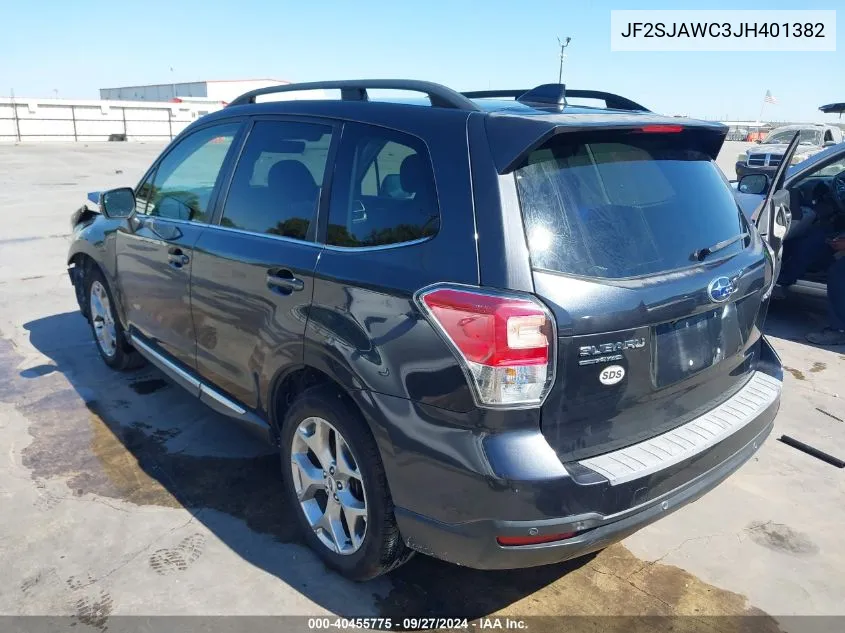 2018 Subaru Forester 2.5I Touring VIN: JF2SJAWC3JH401382 Lot: 40455775