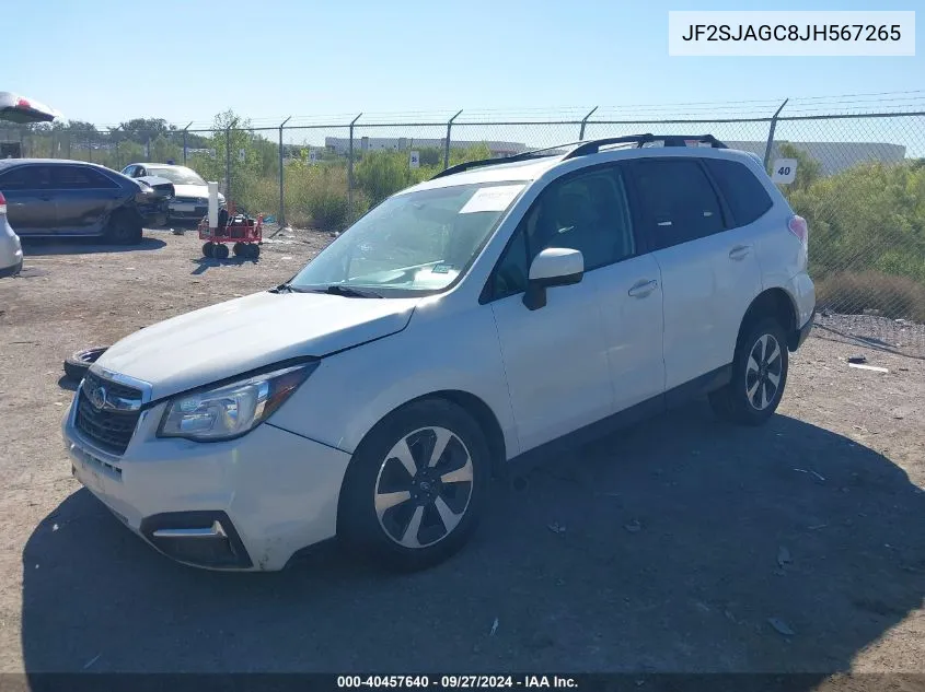 JF2SJAGC8JH567265 2018 Subaru Forester 2.5I Premium