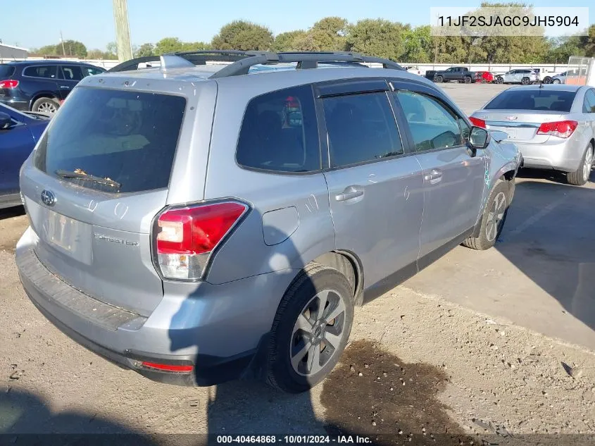 2018 Subaru Forester 2.5I Premium VIN: 11JF2SJAGC9JH5904 Lot: 40464868