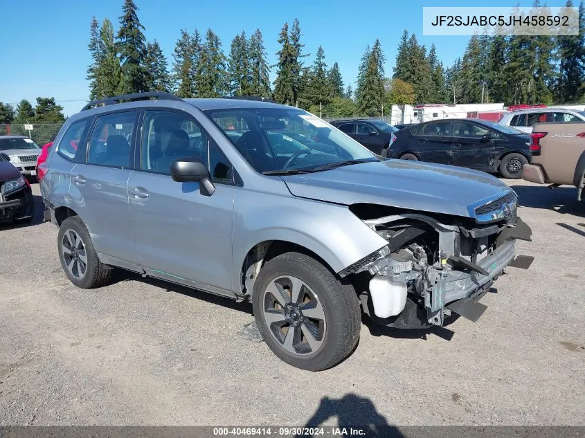 2018 Subaru Forester 2.5I VIN: JF2SJABC5JH458592 Lot: 40469414