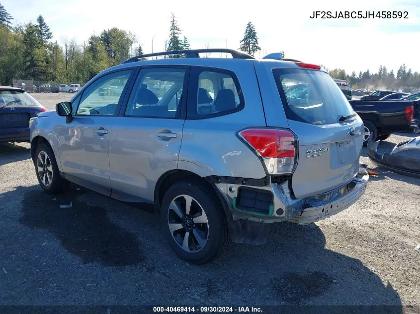 2018 Subaru Forester 2.5I VIN: JF2SJABC5JH458592 Lot: 40469414