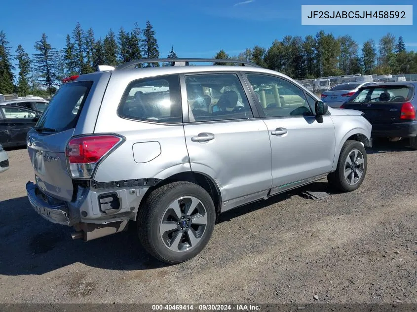 2018 Subaru Forester 2.5I VIN: JF2SJABC5JH458592 Lot: 40469414