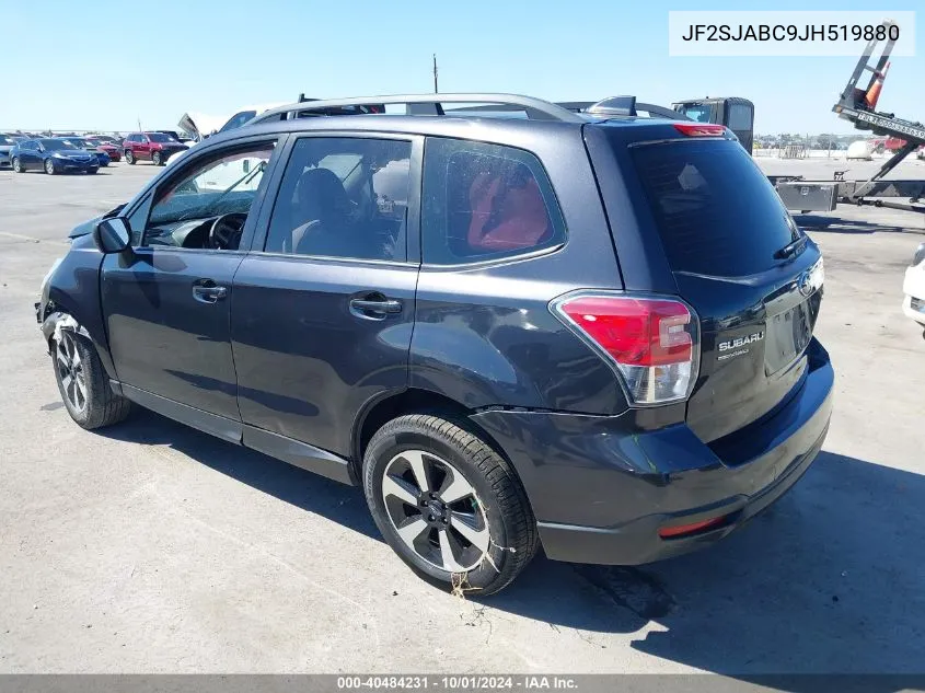 2018 Subaru Forester 2.5I VIN: JF2SJABC9JH519880 Lot: 40484231