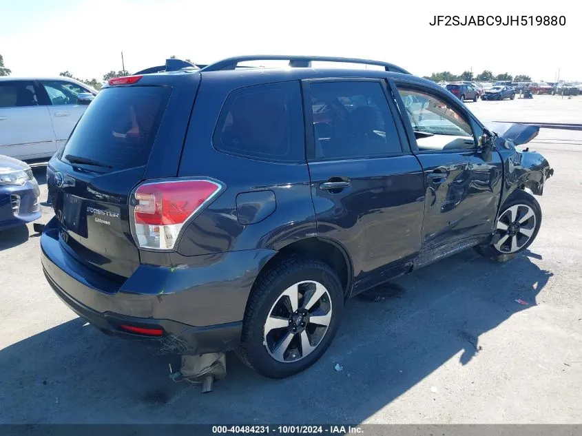 2018 Subaru Forester 2.5I VIN: JF2SJABC9JH519880 Lot: 40484231