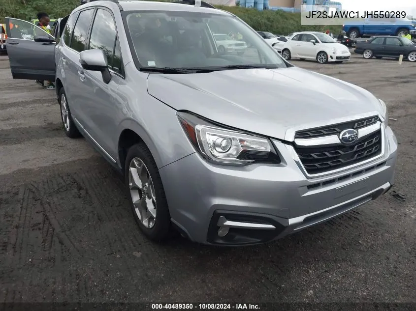 2018 Subaru Forester 2.5I Touring VIN: JF2SJAWC1JH550289 Lot: 40489350