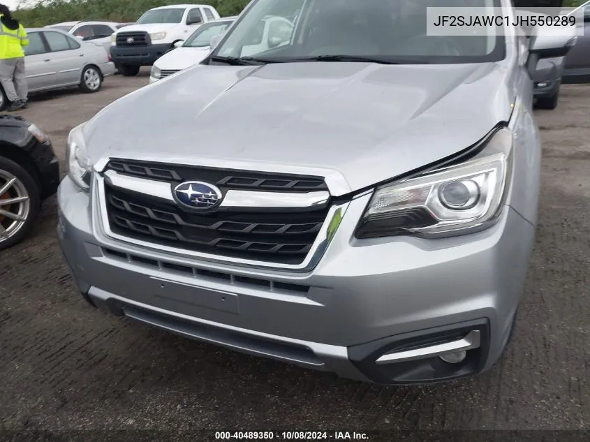 2018 Subaru Forester 2.5I Touring VIN: JF2SJAWC1JH550289 Lot: 40489350