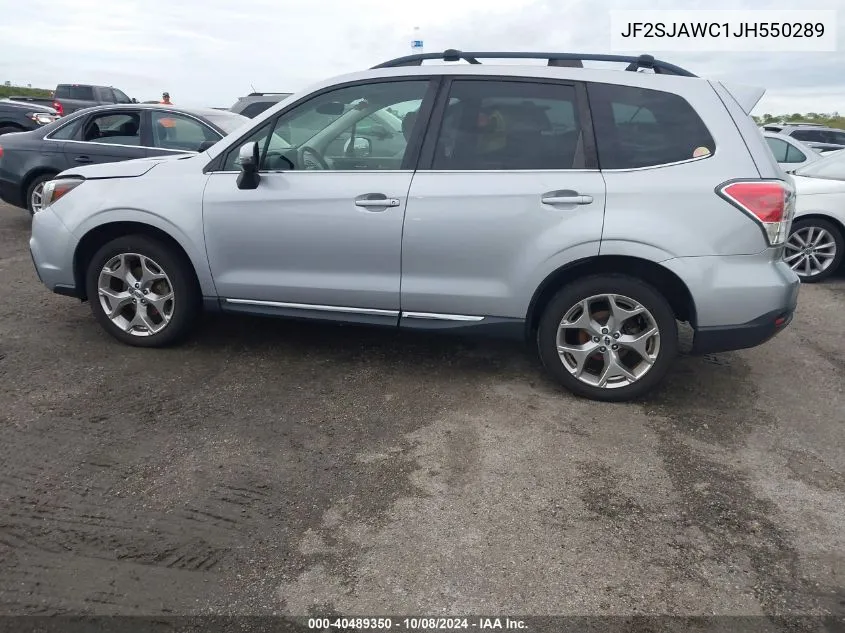 2018 Subaru Forester 2.5I Touring VIN: JF2SJAWC1JH550289 Lot: 40489350