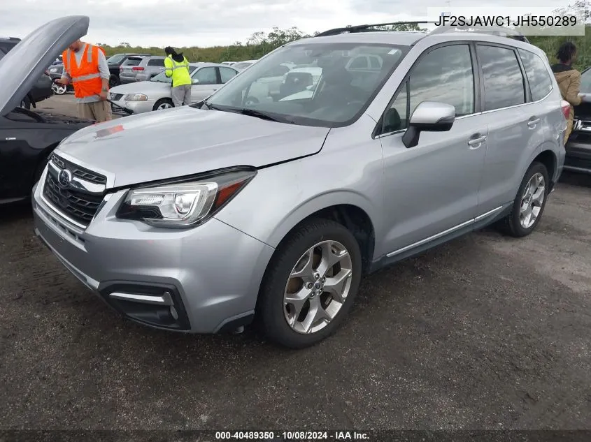 2018 Subaru Forester 2.5I Touring VIN: JF2SJAWC1JH550289 Lot: 40489350