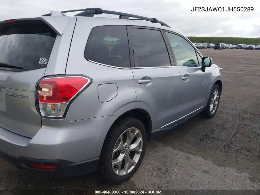 2018 Subaru Forester 2.5I Touring VIN: JF2SJAWC1JH550289 Lot: 40489350