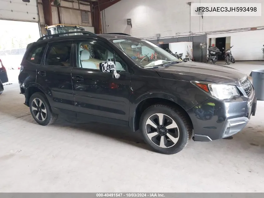 JF2SJAEC3JH593498 2018 Subaru Forester 2.5I Premium