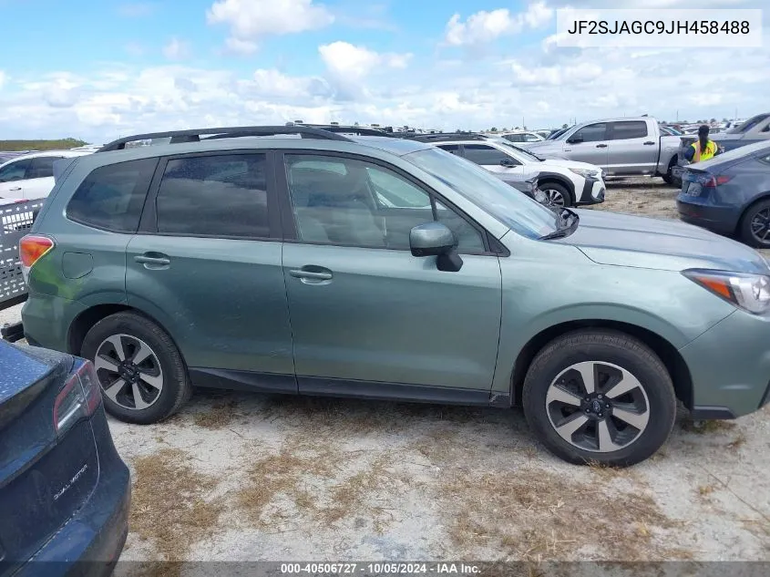 2018 Subaru Forester 2.5I Premium VIN: JF2SJAGC9JH458488 Lot: 40506727