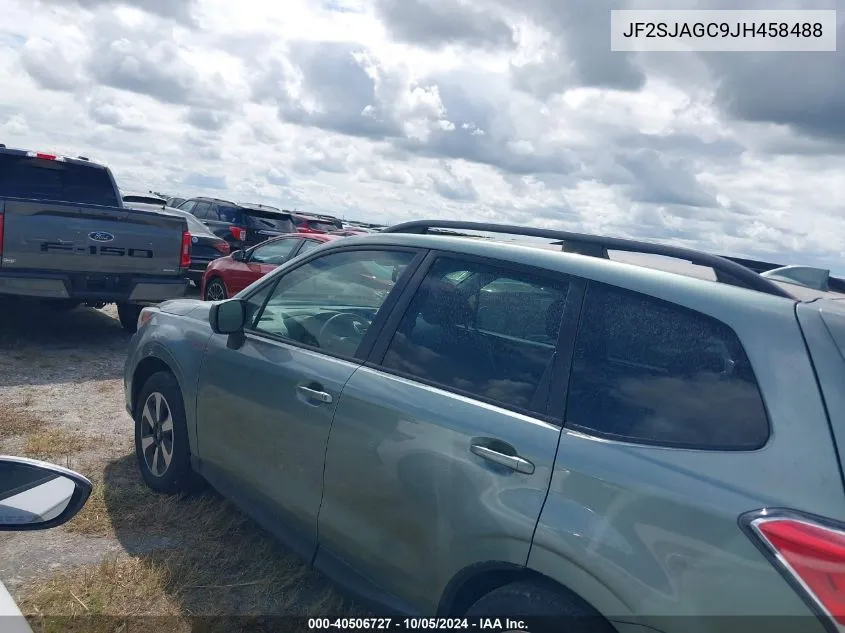 2018 Subaru Forester 2.5I Premium VIN: JF2SJAGC9JH458488 Lot: 40506727