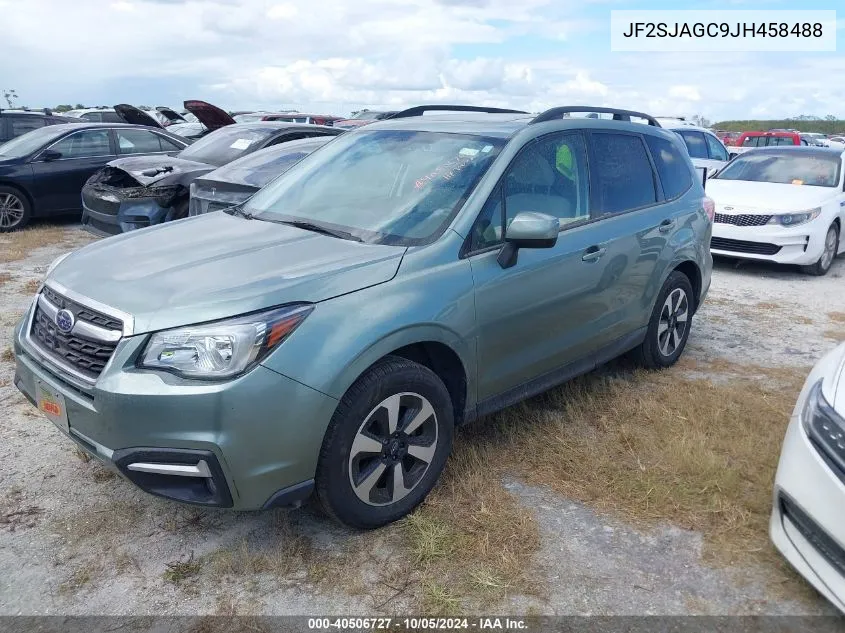 2018 Subaru Forester 2.5I Premium VIN: JF2SJAGC9JH458488 Lot: 40506727